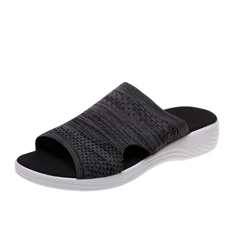 Åndbare slip-ons til damer med polstret sål
