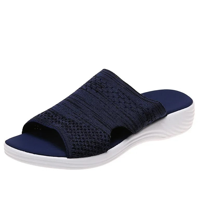 Åndbare slip-ons til damer med polstret sål