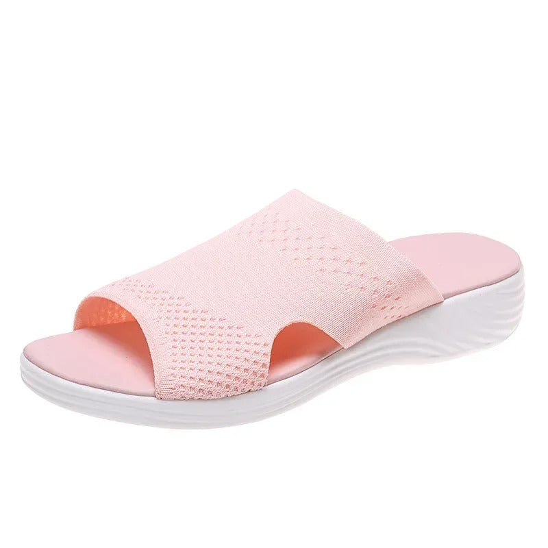 Åndbare slip-ons til damer med polstret sål