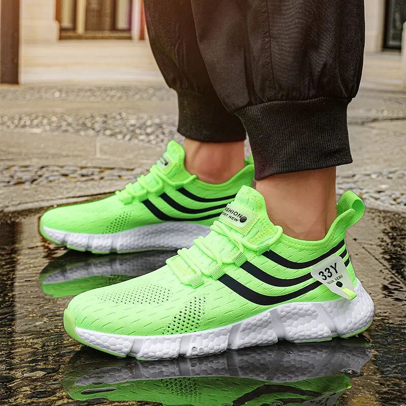 Atletiske herresneakers med snøre