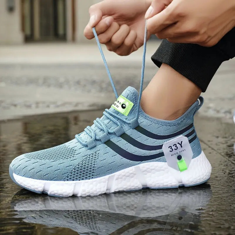 Atletiske herresneakers med snøre