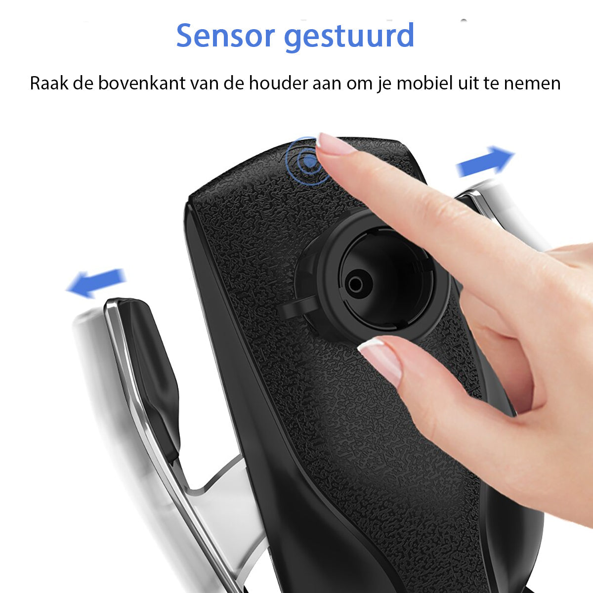 Automatisk klemmende mobilholder | Trådløs oplader
