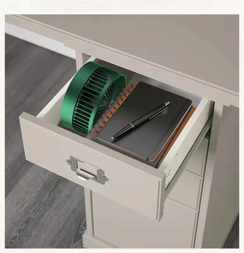 Bærbar 6-tommers standventilator | Sammenklappelig teleskopfod/USB | Genopladeligt batteri | 3 hastigheder, superstøjsvag, højdejusterbar