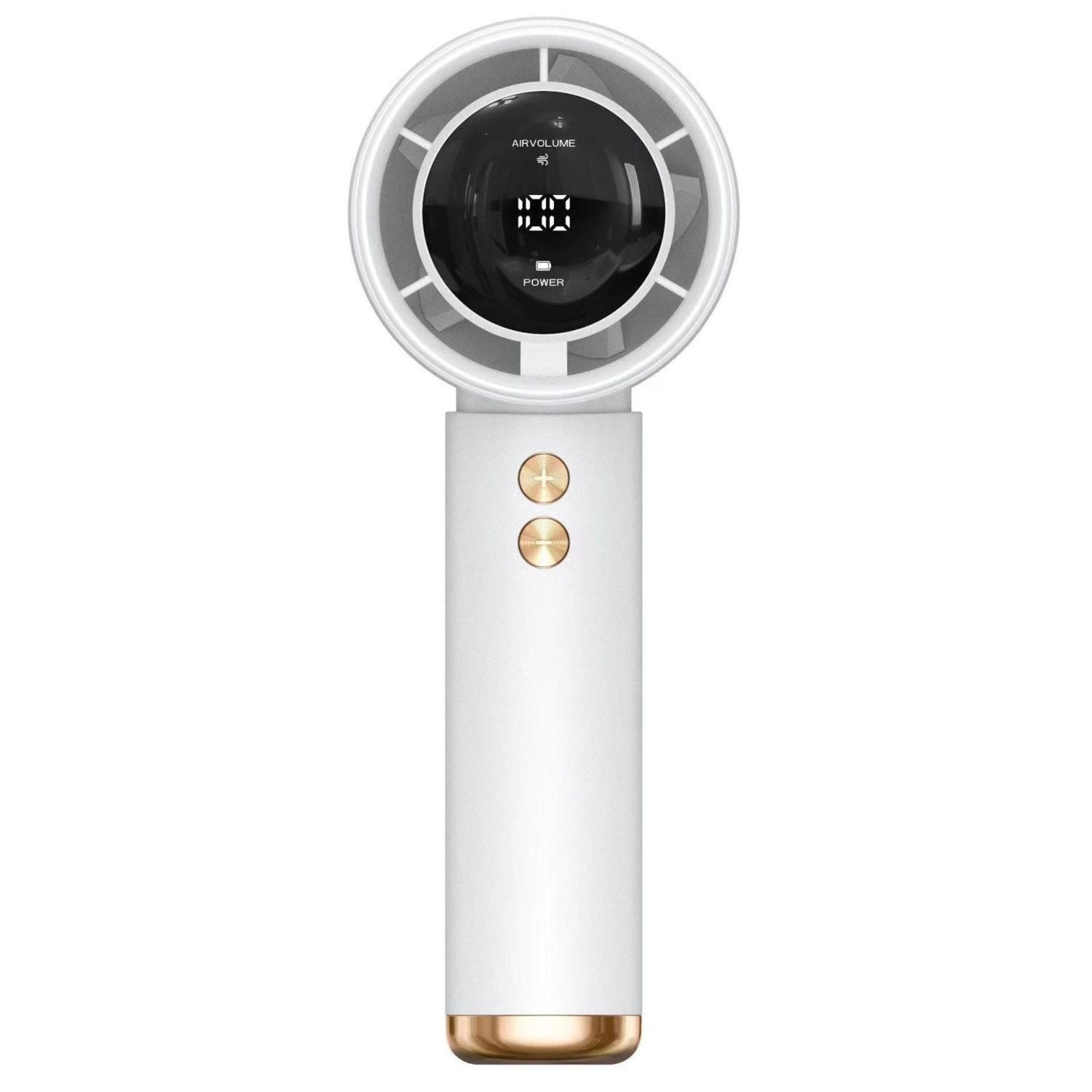 Bærbar håndventilator til damer med digitalt LCD-display