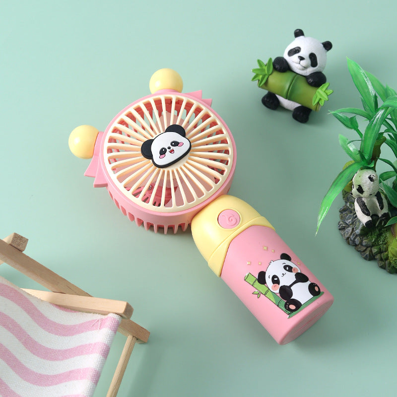 Bærbar mini-ventilator til kvinder med sødt pandadesign