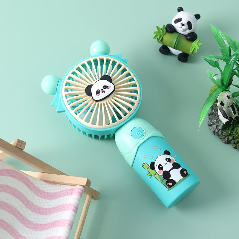 Bærbar mini-ventilator til kvinder med sødt pandadesign