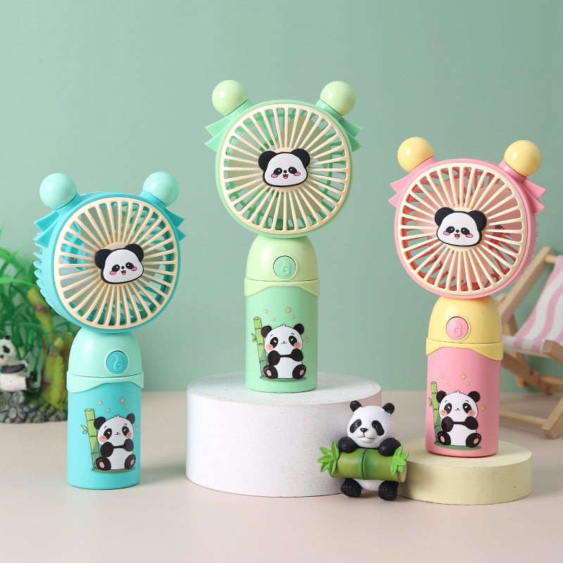 Bærbar mini-ventilator til kvinder med sødt pandadesign