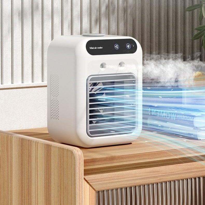 Bærbar og støjsvag mini-luftkøler-ventilator