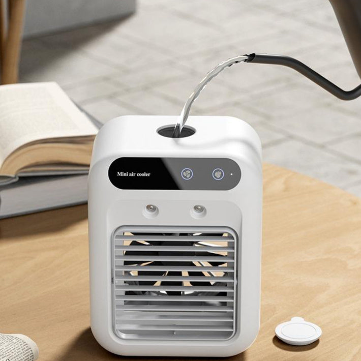 Bærbar og støjsvag mini-luftkøler-ventilator