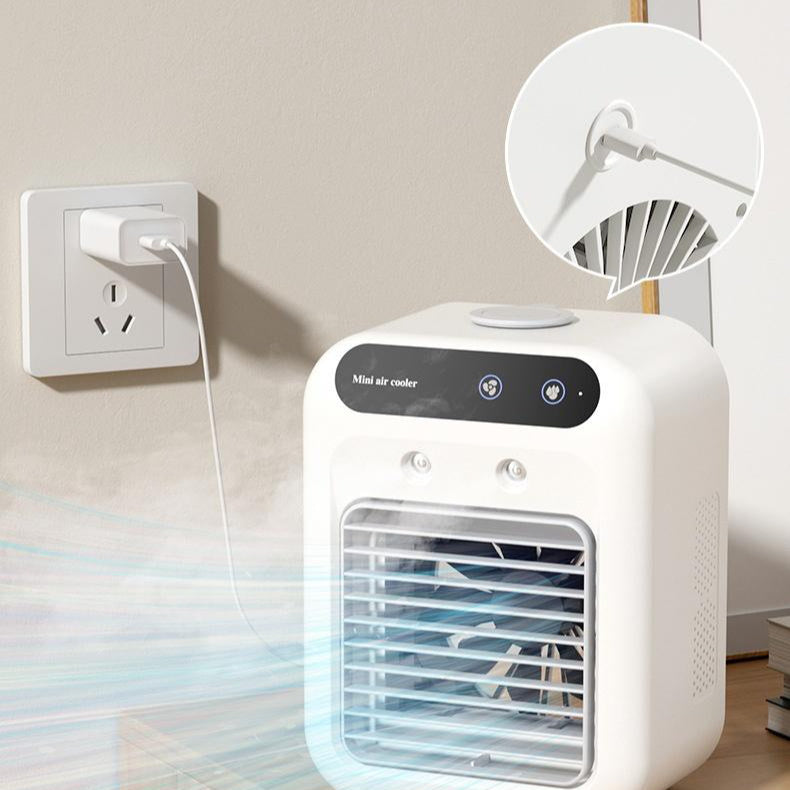 Bærbar og støjsvag mini-luftkøler-ventilator