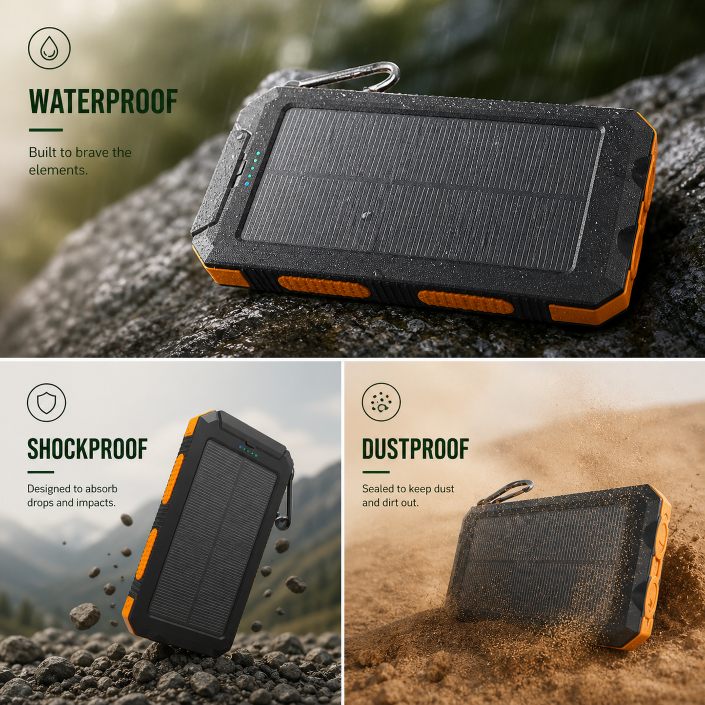 Bærbar powerbank 10.000 mAh