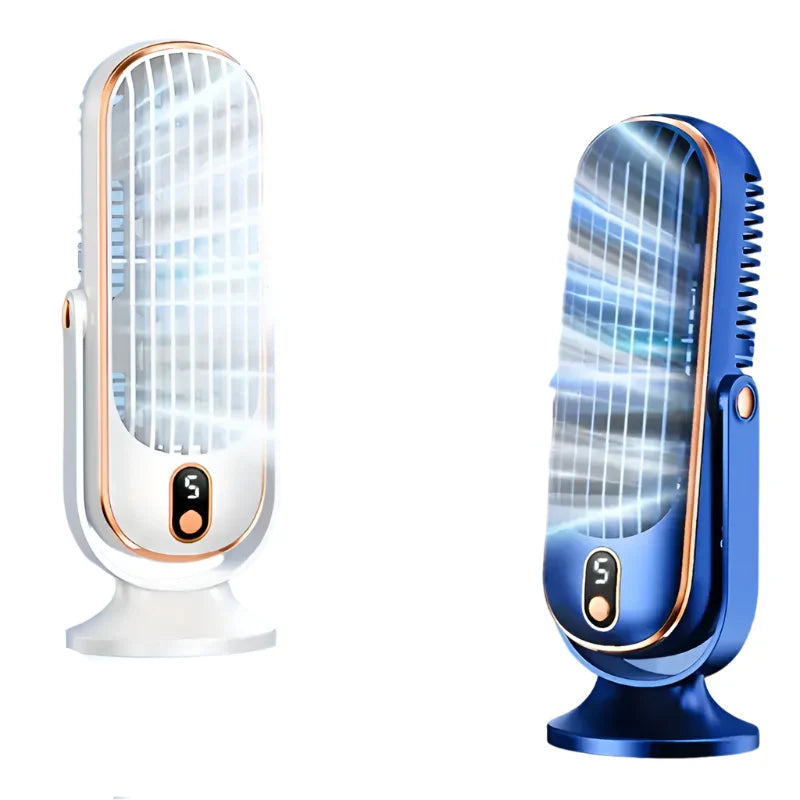 Bærbart mini-airconditionanlæg med USB-opladning – 5 hastigheder og 720° rotation