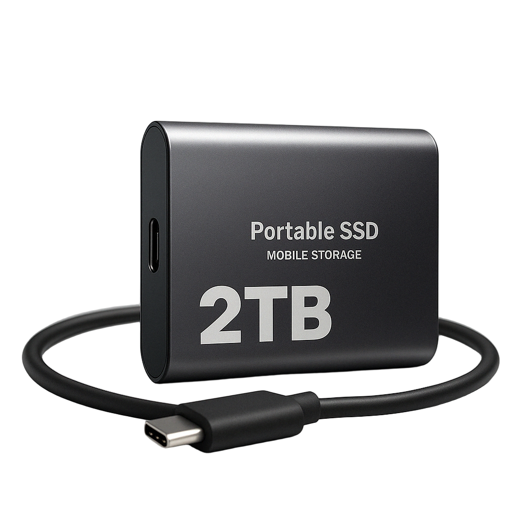 Bærbart SSD-drev med høj hastighed i kompakt design