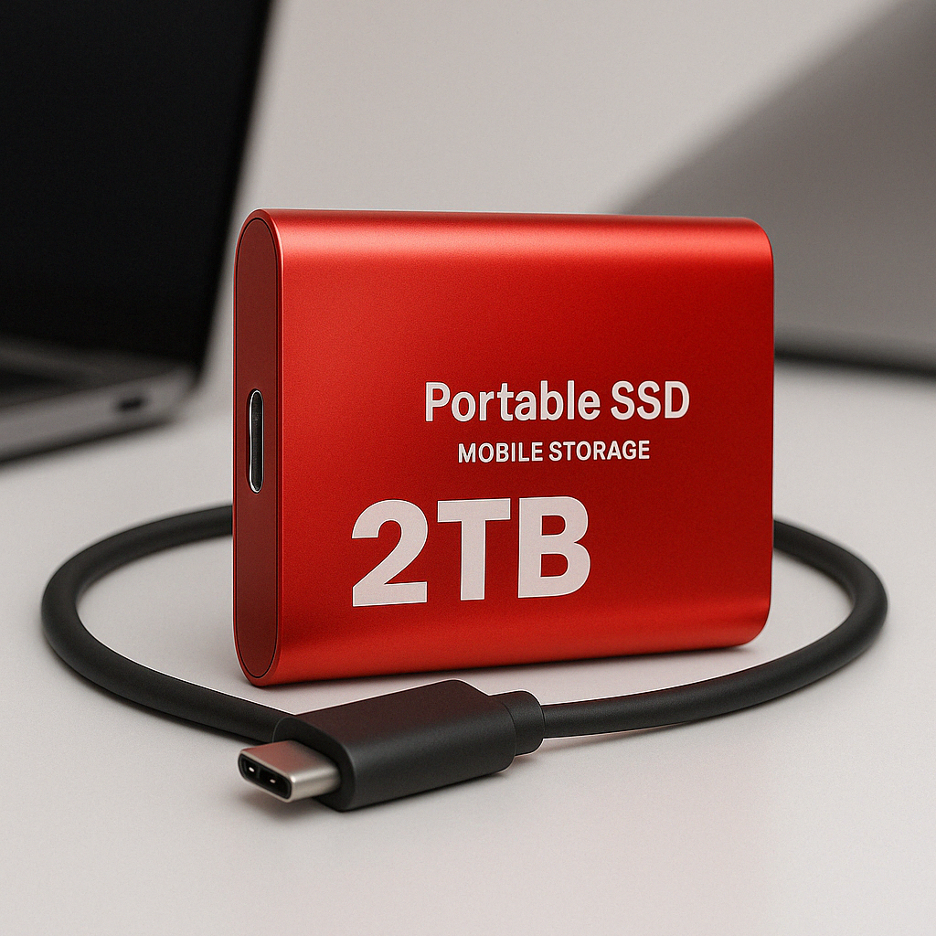 Bærbart SSD-drev med høj hastighed i kompakt design
