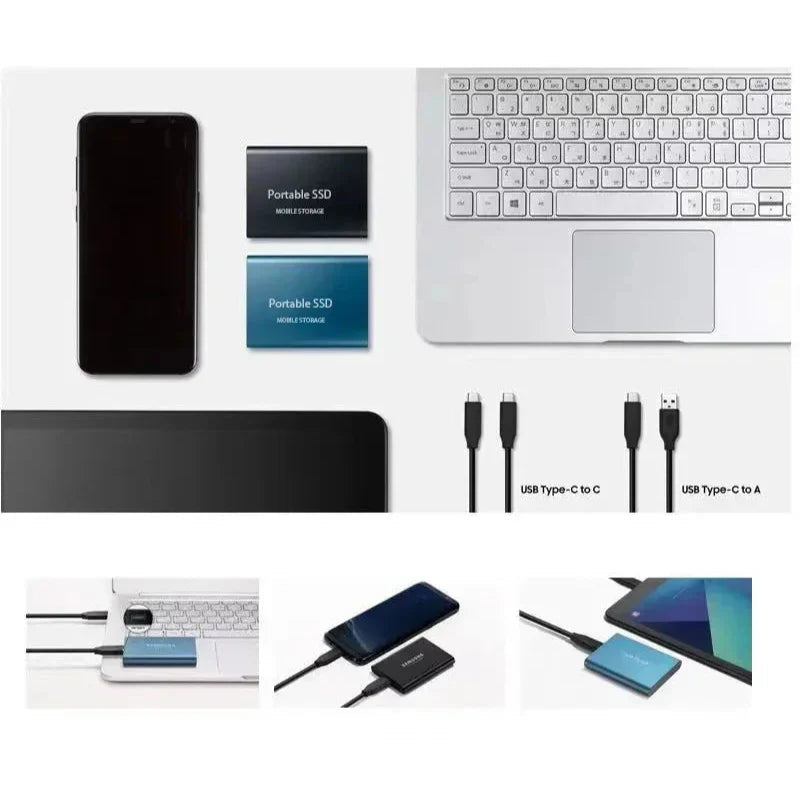 Bærbart SSD-drev med høj hastighed i kompakt design