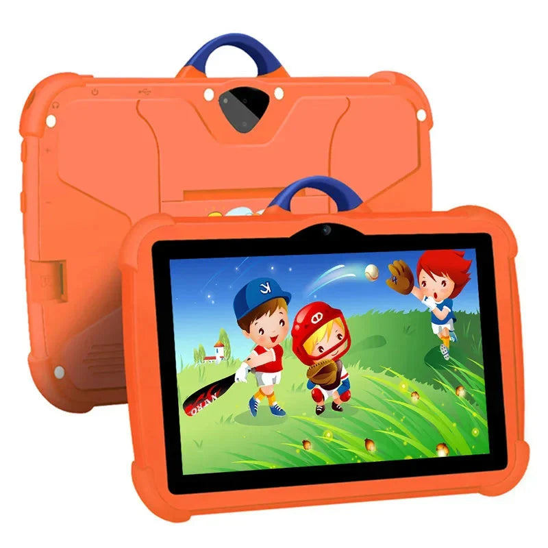 Børnetablet 7 tommer | Tegneseriemønster | 64 GB lagerplads