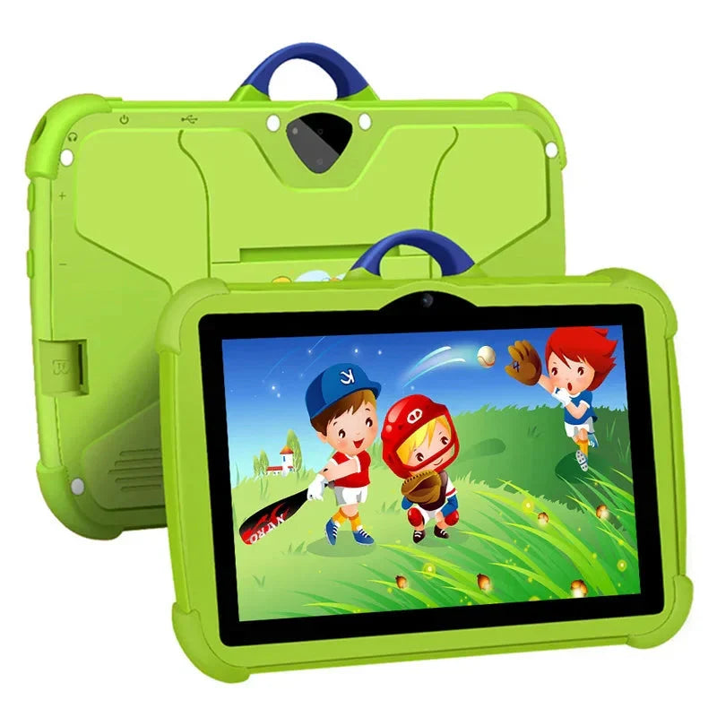 Børnetablet 7 tommer | Tegneseriemønster | 64 GB lagerplads