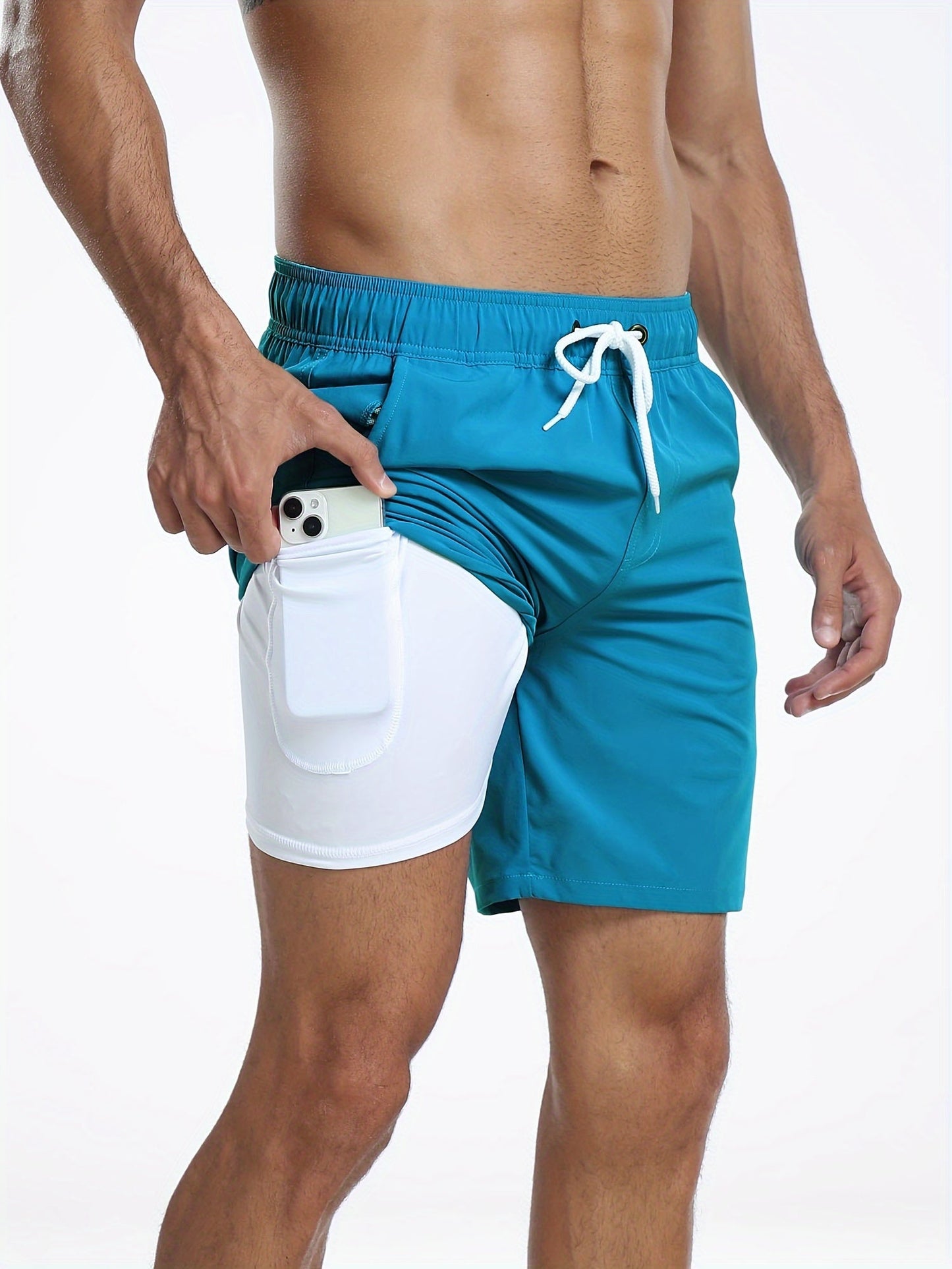 Badeshorts | Hurtigtørrende og elastiske shorts til mænd med telefonlomme