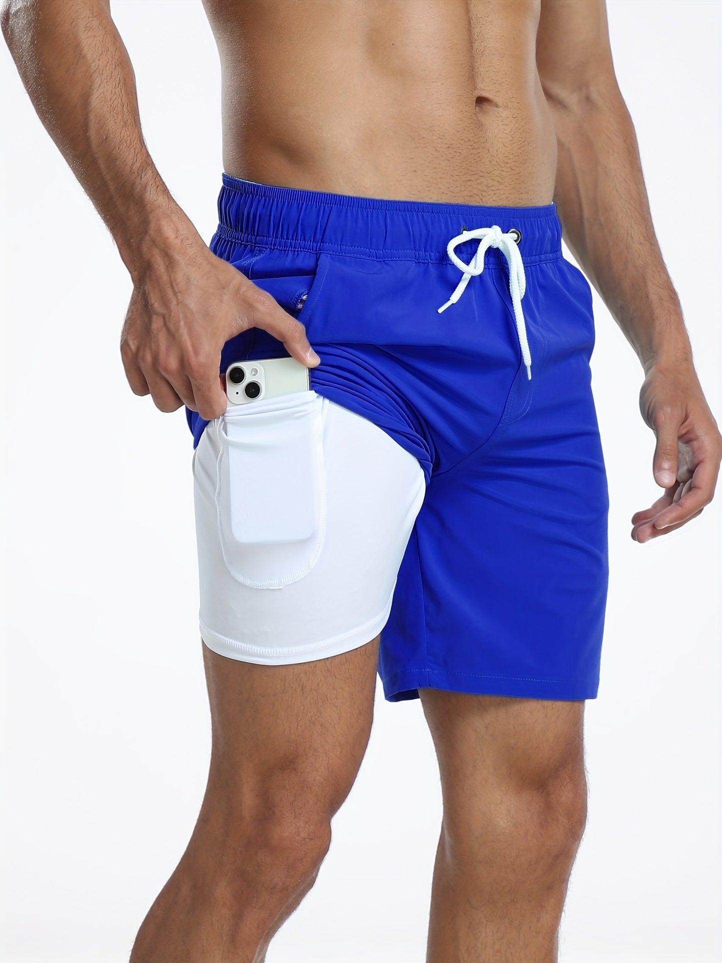 Badeshorts | Hurtigtørrende og elastiske shorts til mænd med telefonlomme