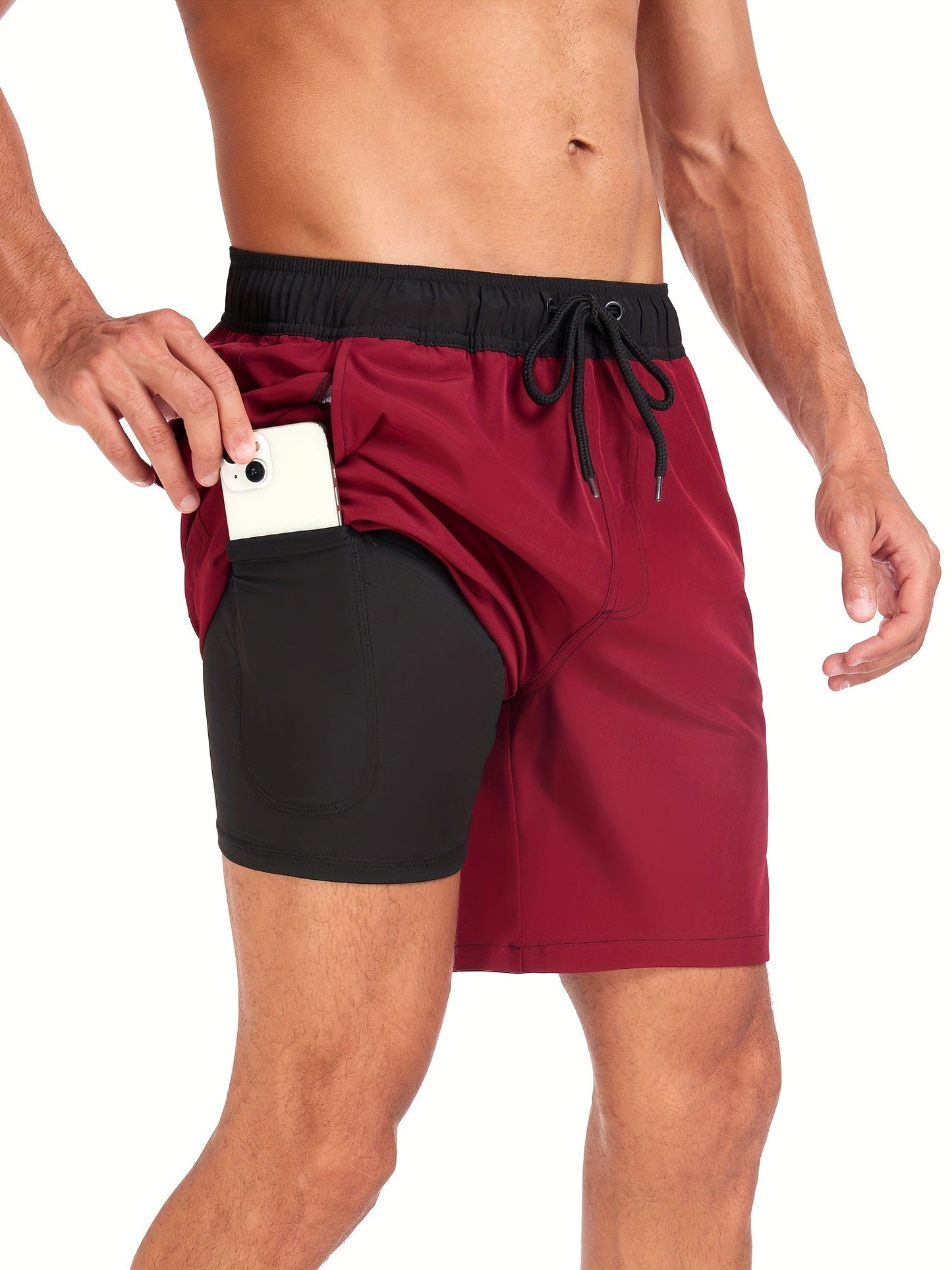 Badeshorts | Hurtigtørrende og elastiske shorts til mænd med telefonlomme