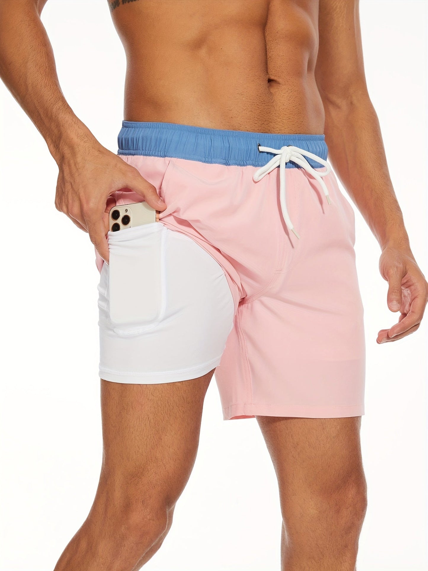 Badeshorts | Hurtigtørrende og elastiske shorts til mænd med telefonlomme