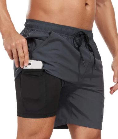 Badeshorts | Hurtigtørrende og elastiske shorts til mænd med telefonlomme