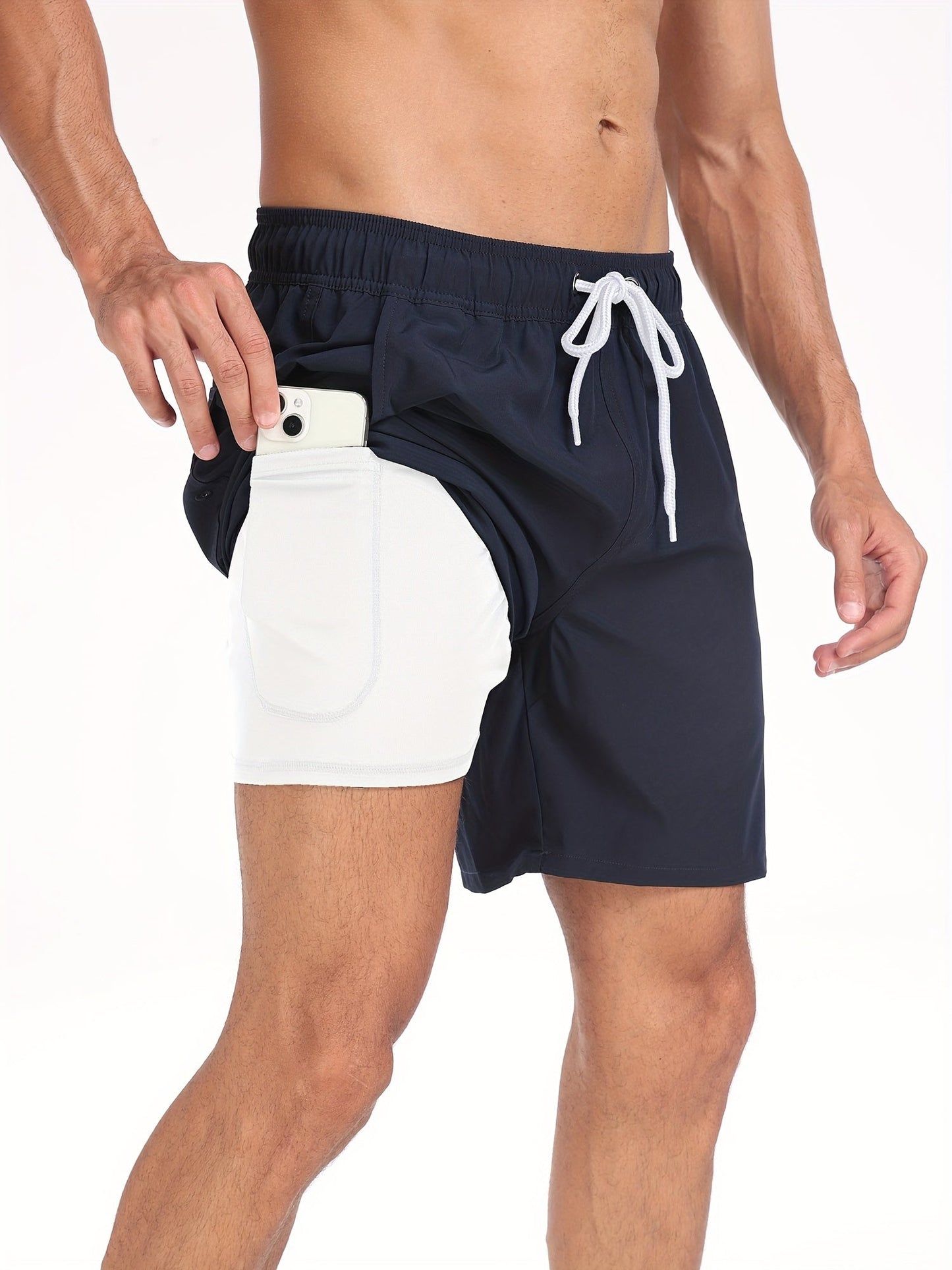 Badeshorts | Hurtigtørrende og elastiske shorts til mænd med telefonlomme
