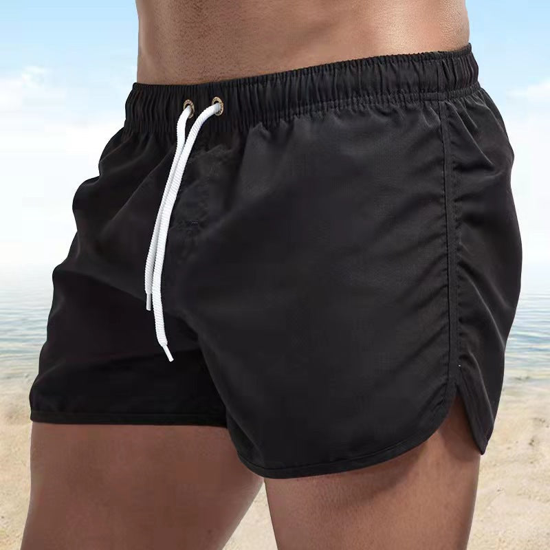 Badeshorts til mænd - Elastik og snøre i taljen