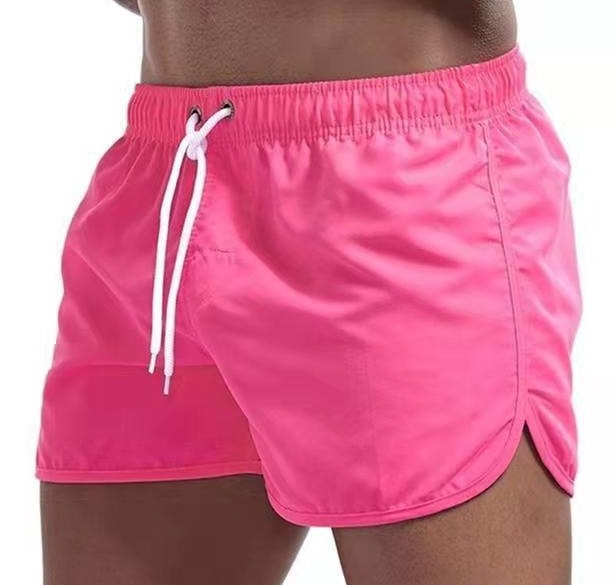 Badeshorts til mænd - Elastik og snøre i taljen