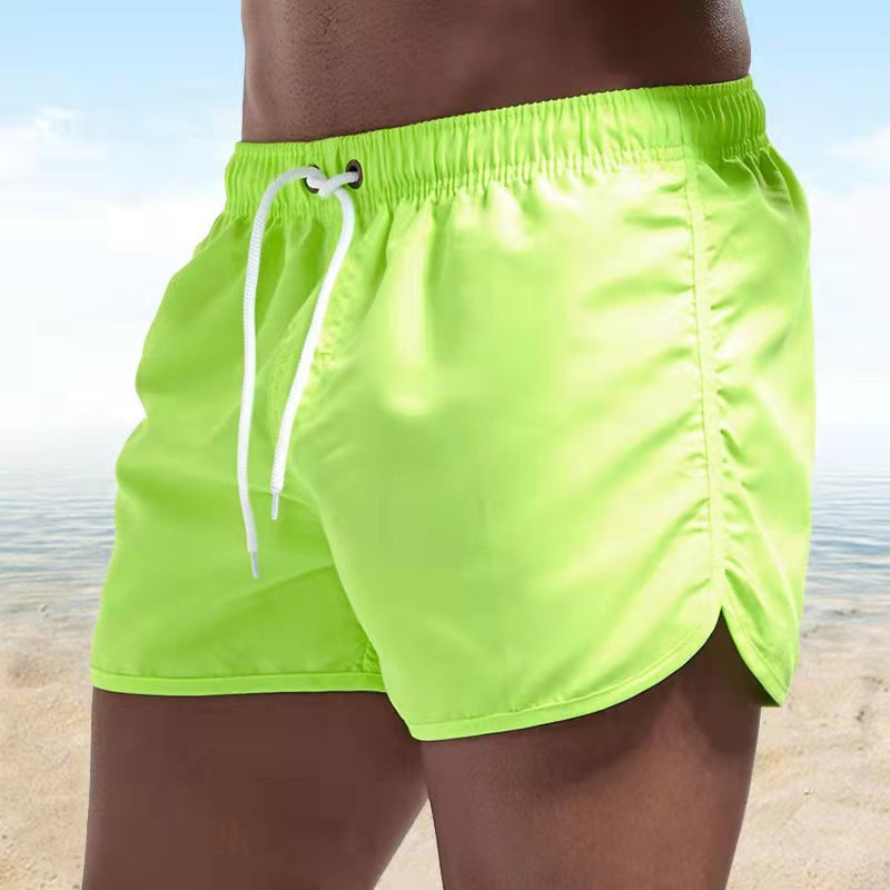 Badeshorts til mænd - Elastik og snøre i taljen