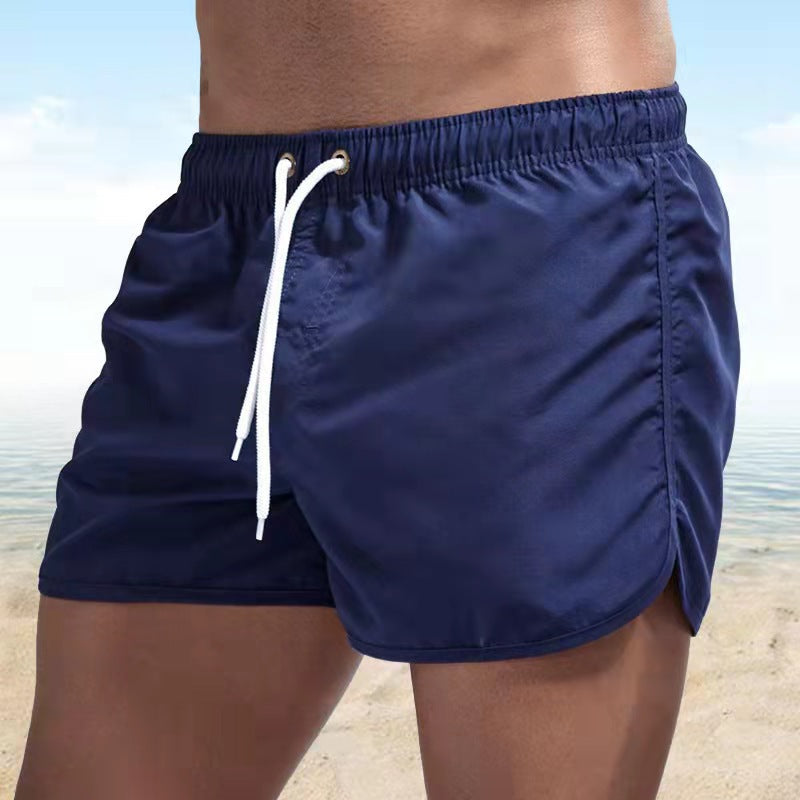 Badeshorts til mænd - Elastik og snøre i taljen