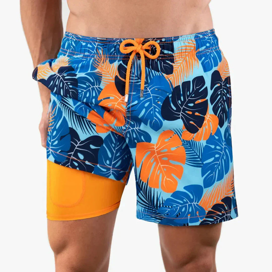 Badeshorts til mænd med indbygget for