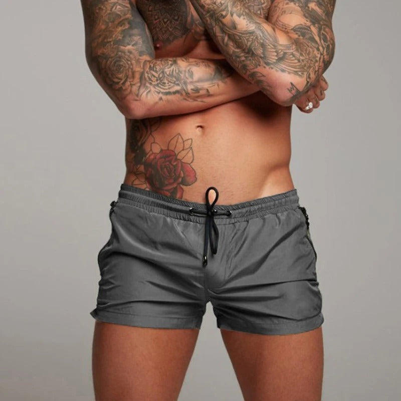 Badeshorts til mænd med lynlåslommer