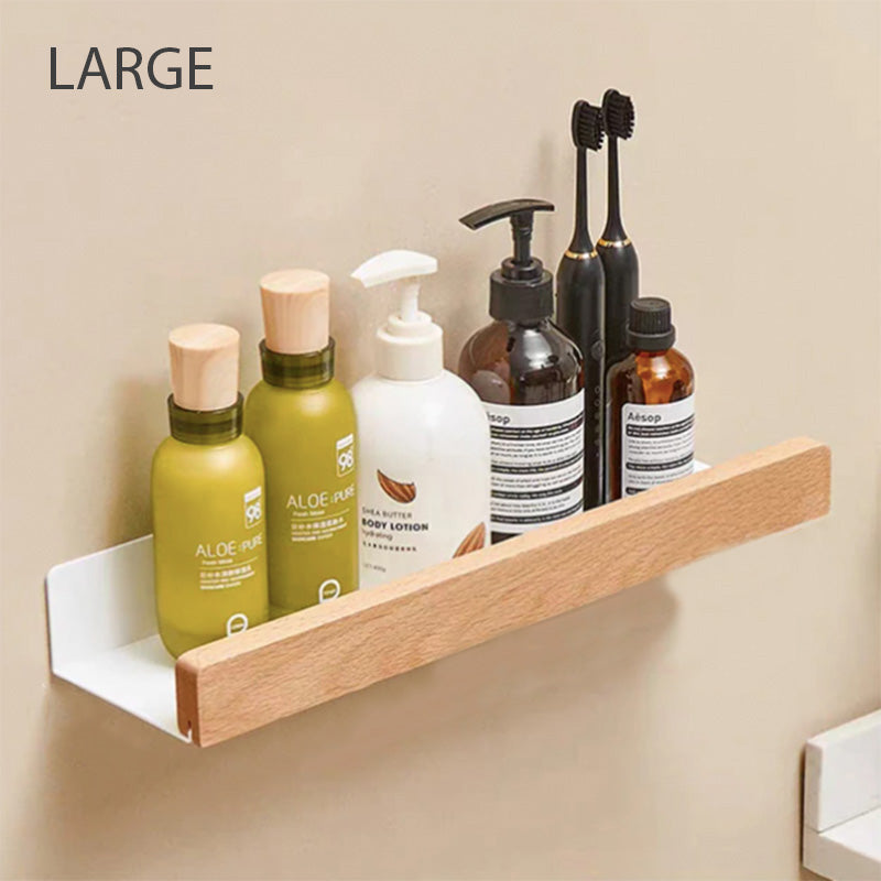 Badeværelseshylder til moderne opbevaring i varmt minimalistisk design