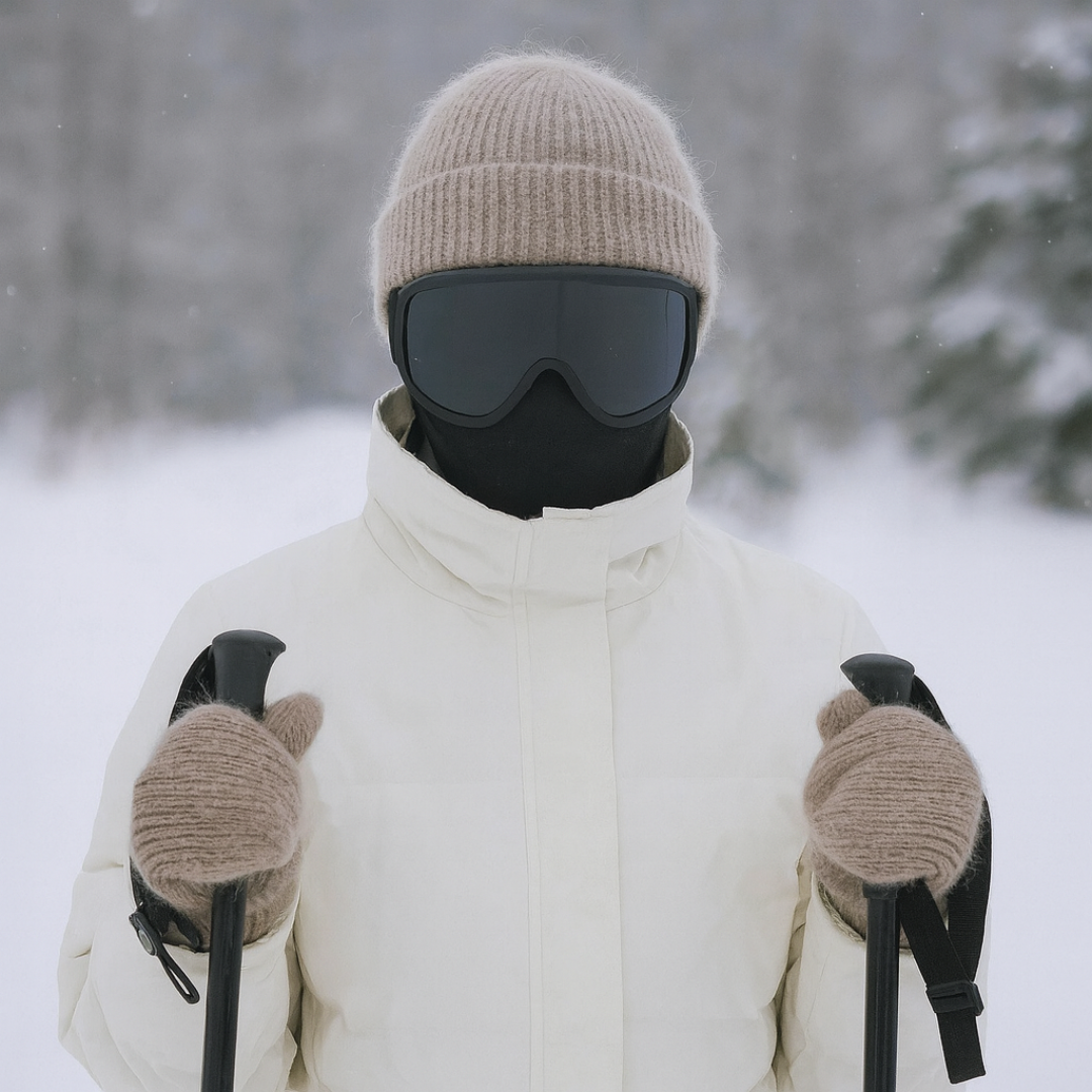 Beanie i blandingsstrik