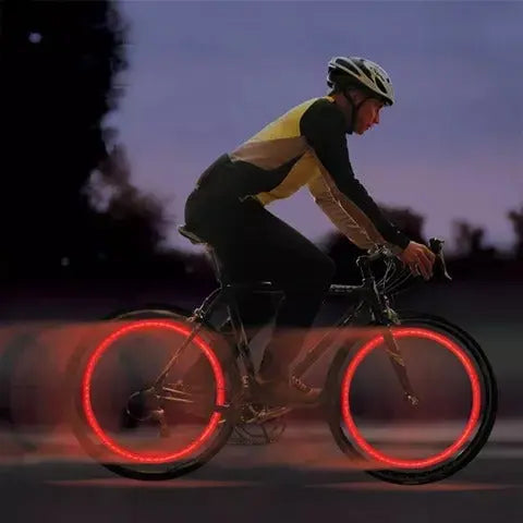 Bevægelsesaktiverede LED-ventillys til cykel for sikkerhed