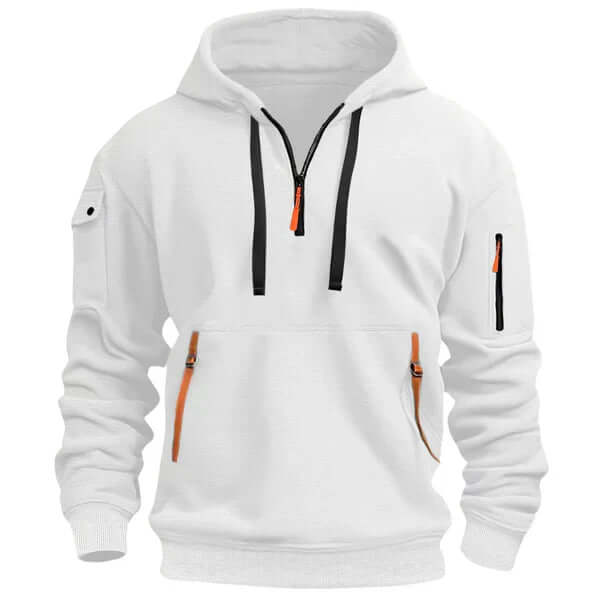 Blød og stilren hoodie med struktur til herrer