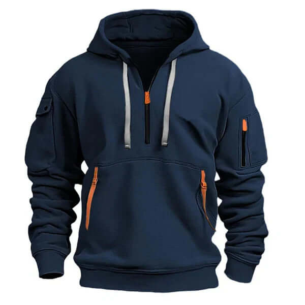 Blød og stilren hoodie med struktur til herrer