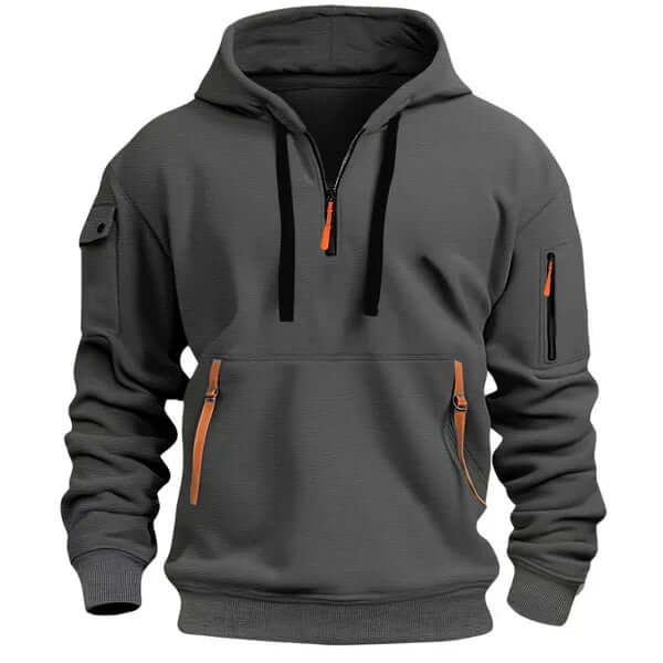 Blød og stilren hoodie med struktur til herrer