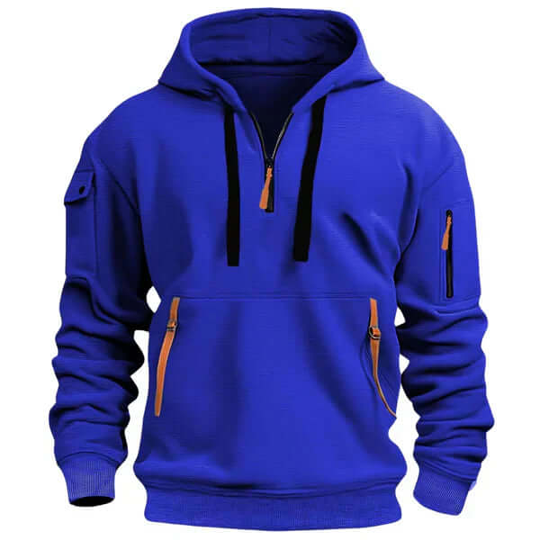 Blød og stilren hoodie med struktur til herrer