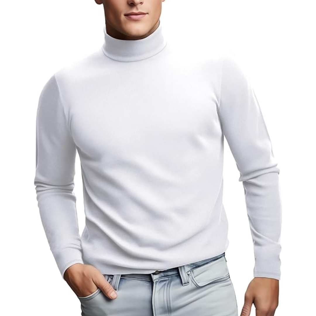 Blød termobaselayer med rullekrave til mænd