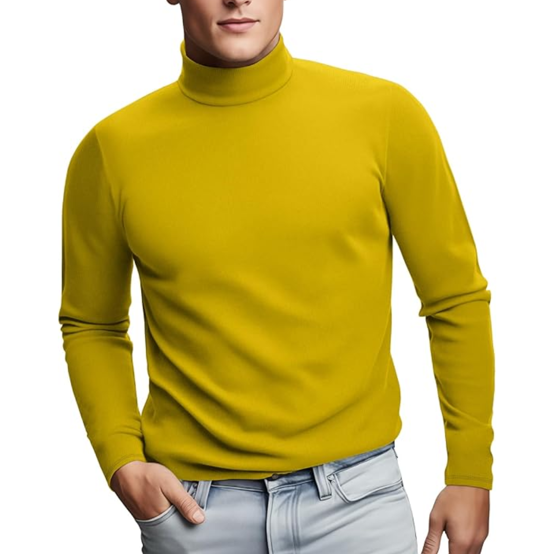 Blød termobaselayer med rullekrave til mænd