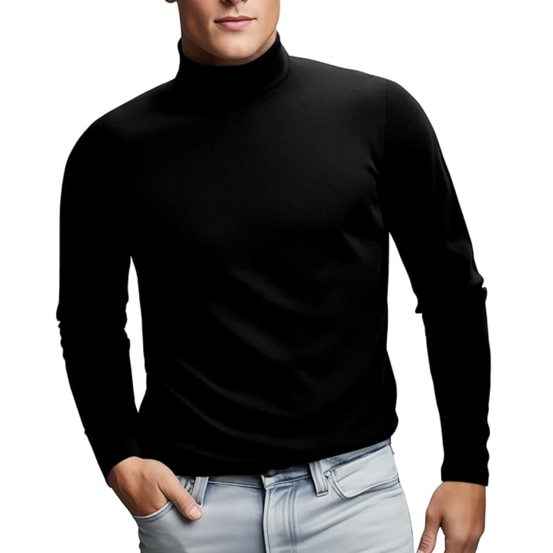 Blød termobaselayer med rullekrave til mænd