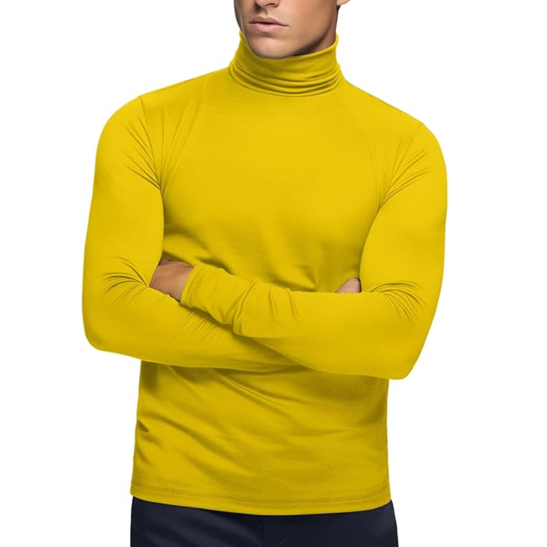 Blød termobaselayer med rullekrave til mænd