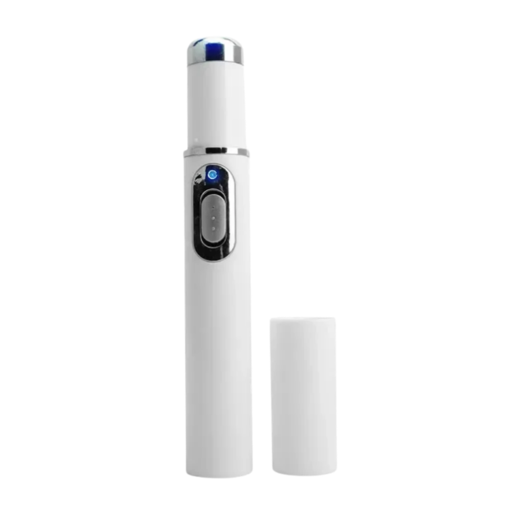 Blå laserpen til en klarere hudtone