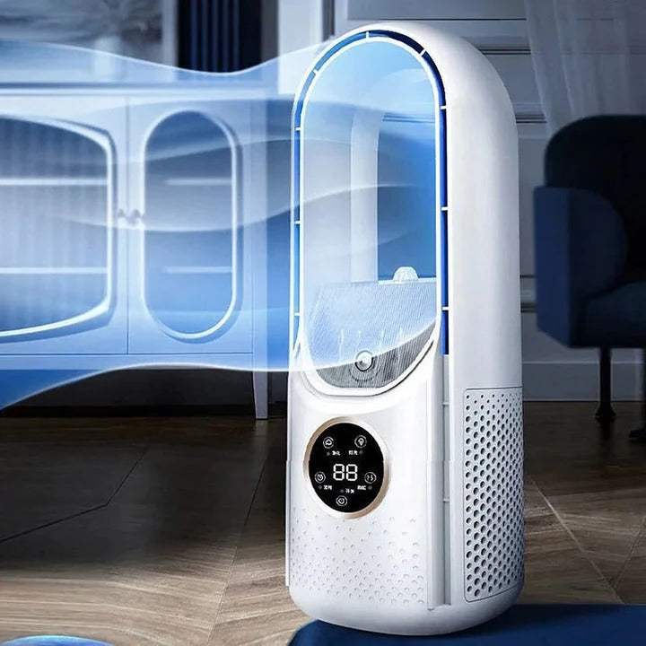 Bladløs, lydløs, bærbar aircondition