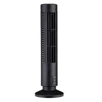 Bladløs USB-elektrisk tårnventilator og aircondition-ventilator (Sort)