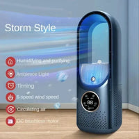 Bladløs ventilator og bærbar mini-aircondition