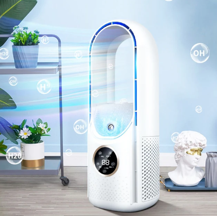 Bladløs ventilator og bærbar mini-aircondition