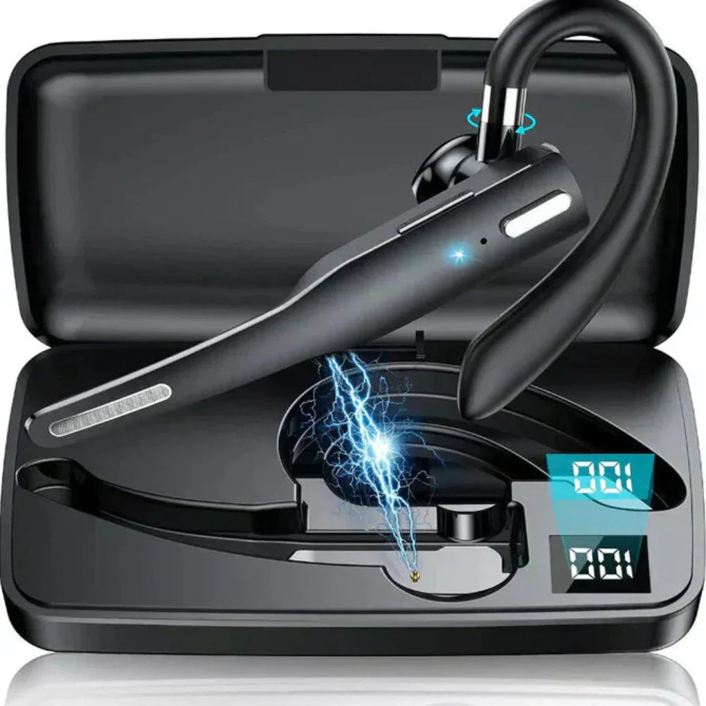 Bluetooth 5.1-headset med ørekrog, støjreducerende